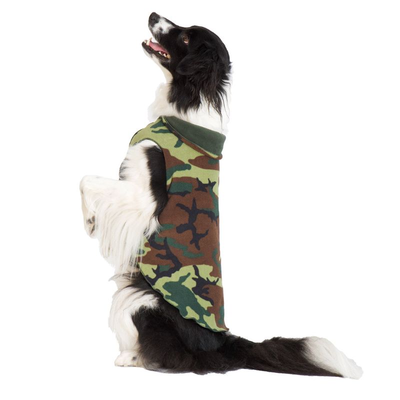 Hundepullover Goldpaw Double Fleece Camouflage/Hunter Green