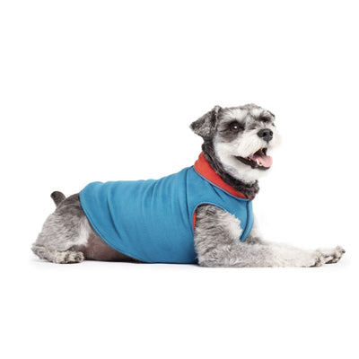 Hundepullover Goldpaw Double Fleece Petrol/Paprika