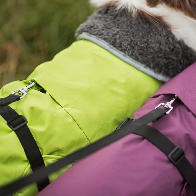 Hunde Wintermantel Toppa Pomppa mit Geschirröffnung