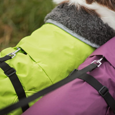 Hunde Wintermantel Toppa Pomppa mit Geschirröffnung