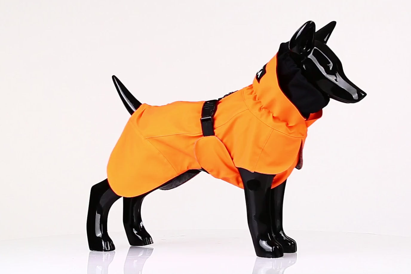 Paikka reflektierender Hunderegenmantel Orange