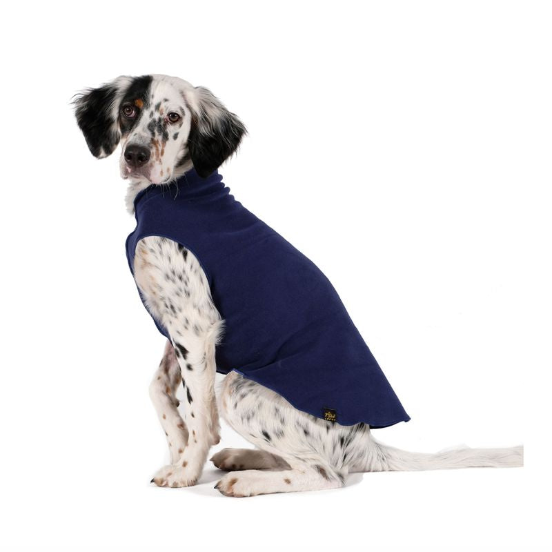 Hundepullover Goldpaw Stretch Fleece Navy Blau.