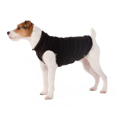 Hundepullover Goldpaw Double Stretch Fleece Schwarz.