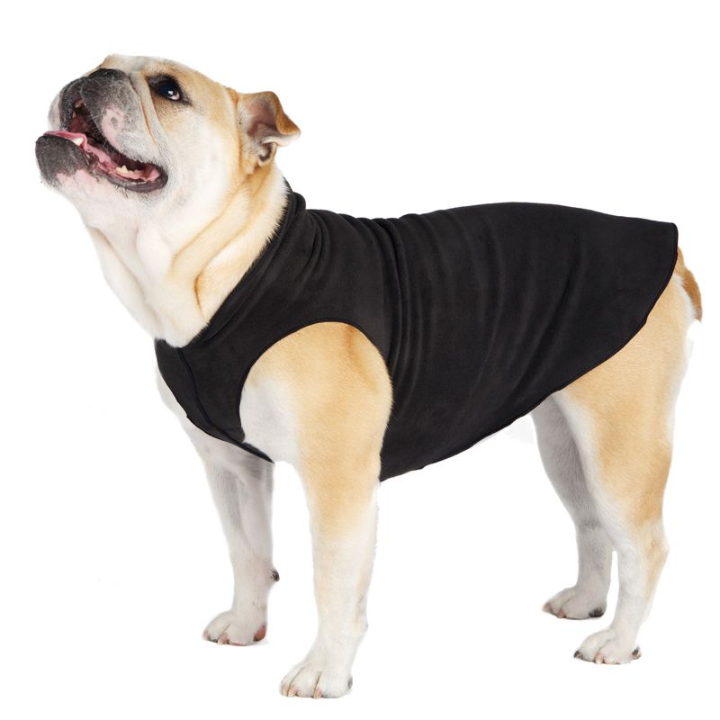 Hundepullover Goldpaw Stretch Fleece Schwarz.