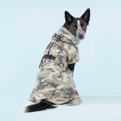 Paikka reflektierender Hunderegenmantel Camouflage