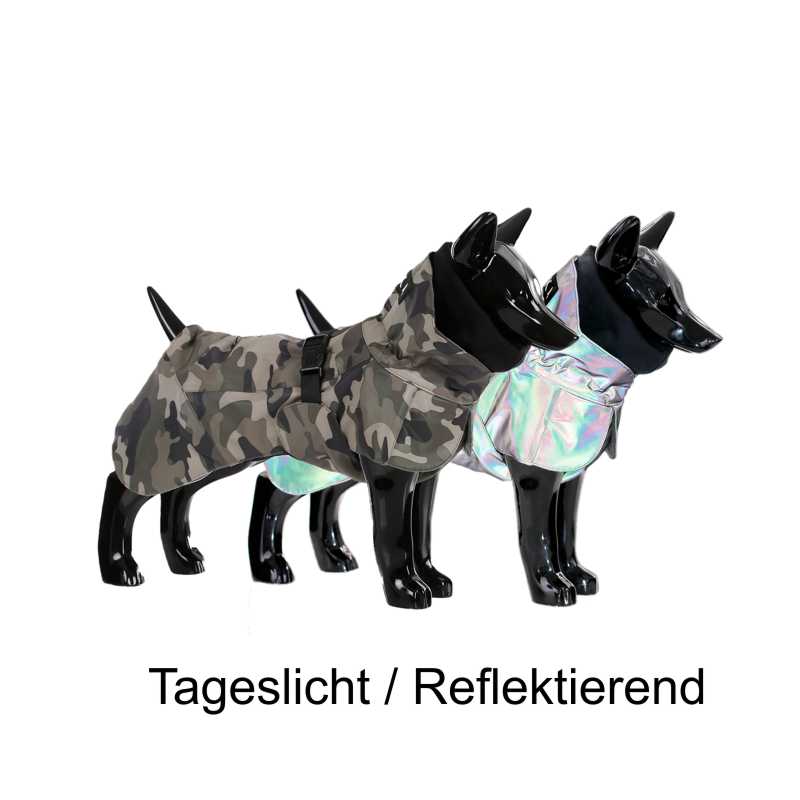 Paikka reflektierender Hunderegenmantel Camouflage