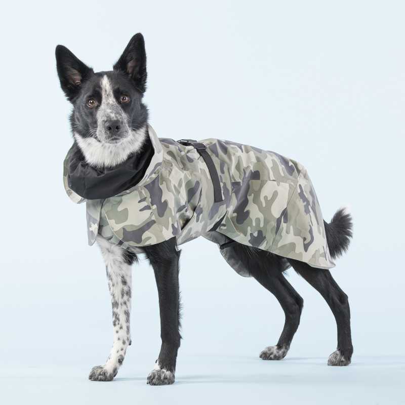 Paikka reflektierender Hunderegenmantel Camouflage