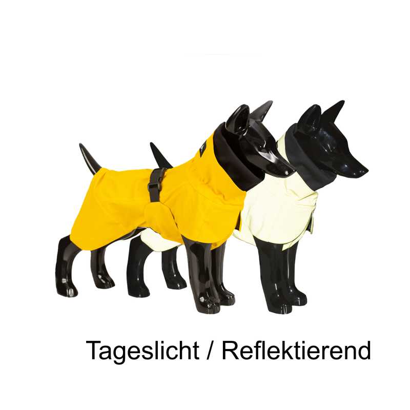 Paikka reflektierender Hunderegenmantel Gelb