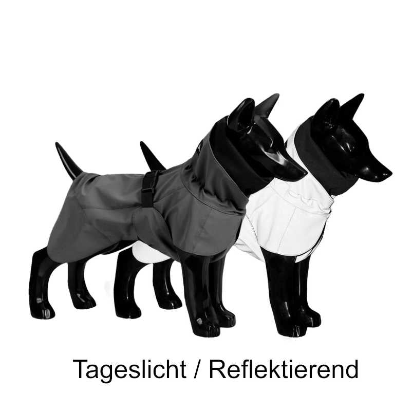 Paikka reflektierender Hunderegenmantel Schwarz