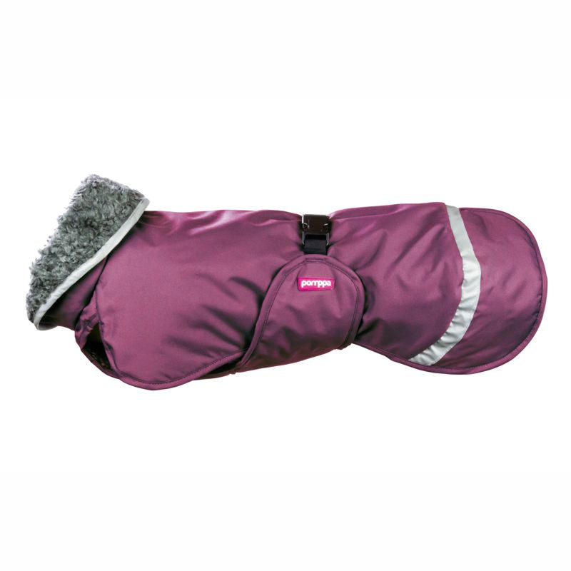 Hunde Wintermantel Perus Pomppa Plum.