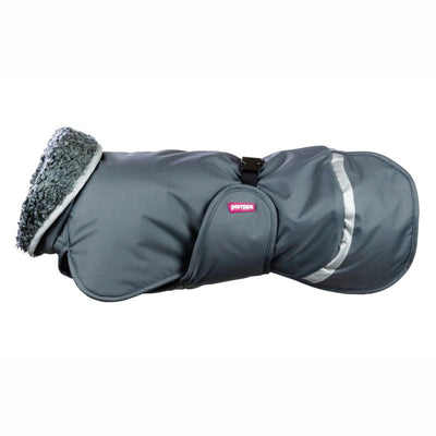 Hunde Wintermantel Toppa Pomppa Graphite.