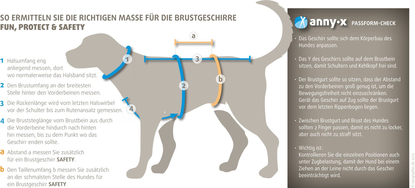 Hundegeschirr AnnyX Sonderfarbe