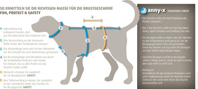 Hundegeschirr AnnyX Brustgeschirr Protect leuchtgelb/grau.